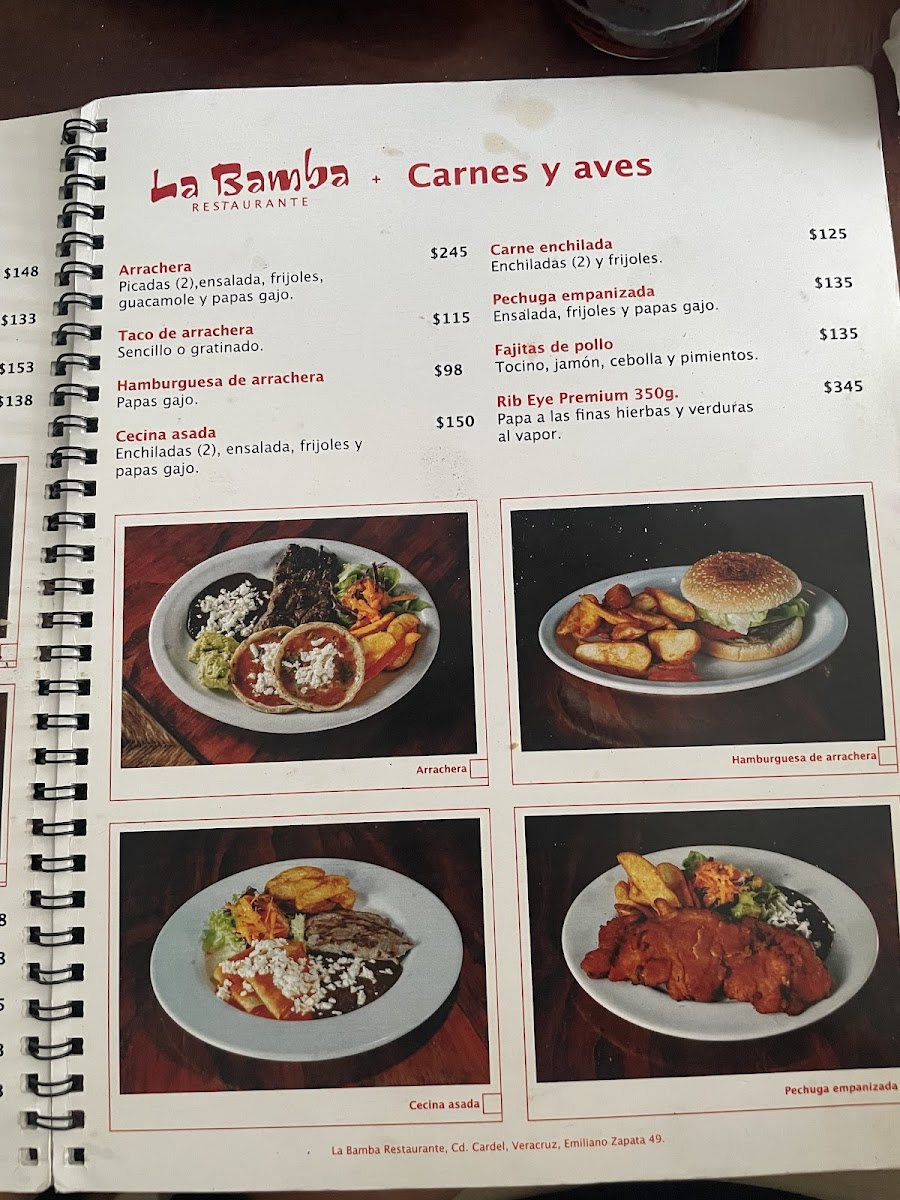 LA BAMBA MARISCOS S A DE C V Menu - Image 6